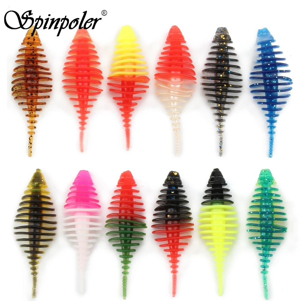 Новинка мягкая пластиковая приманка червь с резинкой 10 шт. 5 3 см 1 6 г для мелкой