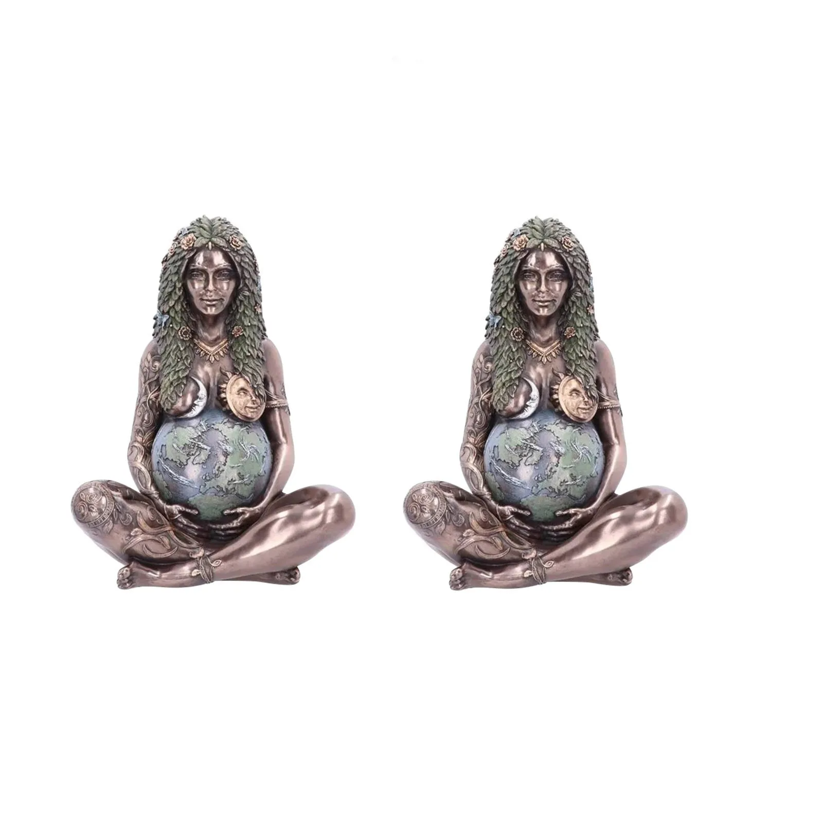 

1/2pcs Mother Earth Art Statue Polyresin Figurine Mother Earth Statue 15cm Earth Mama Loves Everyone - Goddess Figure Figurine