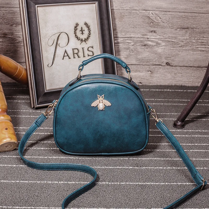 Женская кожаная сумка мессенджер черная Кроссбоди для девочек 2019|Сумки с