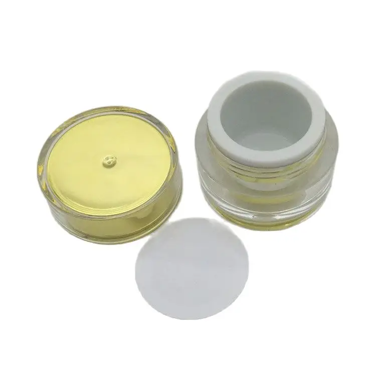 5 г Блестящий акриловый Прямые банки круглой формы серебристого/золотого