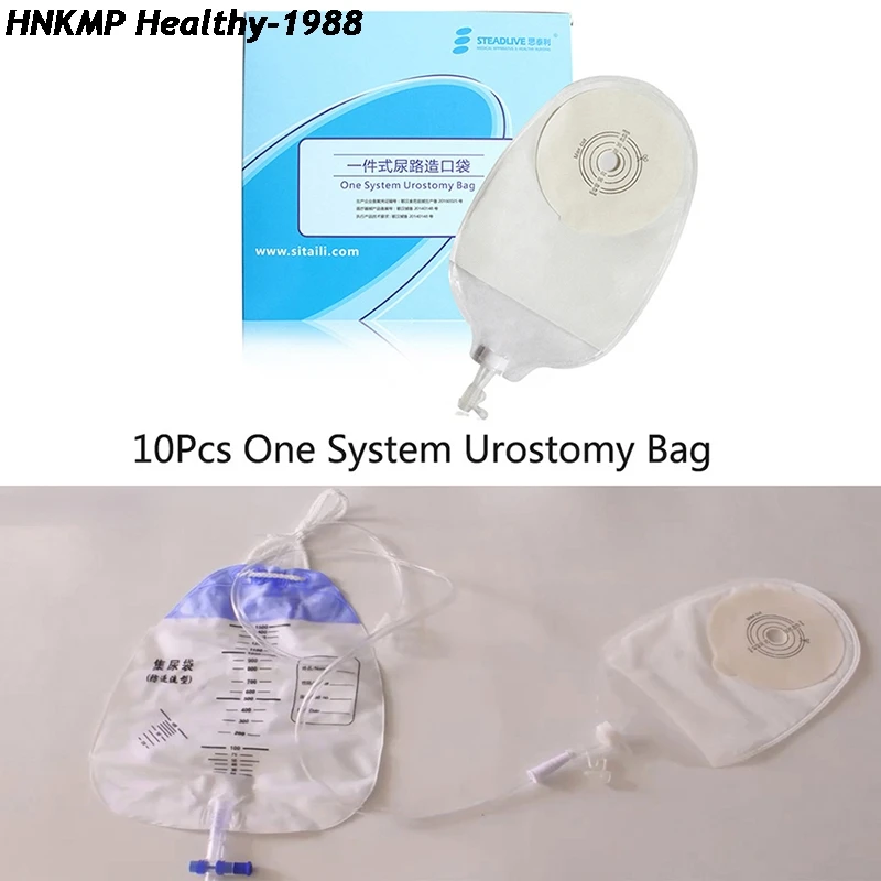 

10Pcs One System Drainage Urostomy Bags Anti-backflow One-piece Stoma Care Pouch