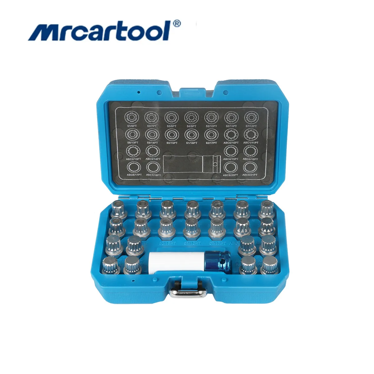 

23Pcs Wheel Lock Lugnut Anti-theft Lug Nut Screw Removal Key Socket Set For VW AUDI With 1/2 Inch (12.7mm) Socket Adapter Tool