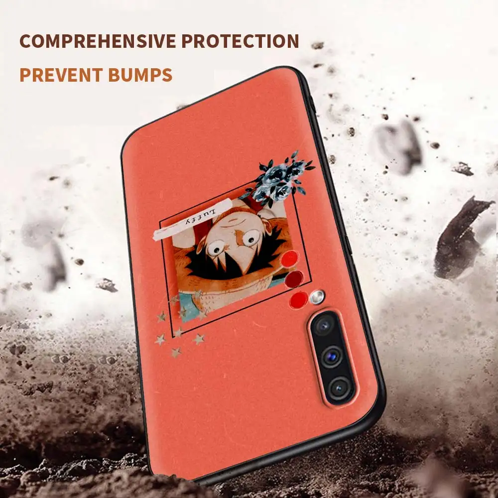 

One Piece D Luffy Anime Soft Case for Samsung Galaxy A50 A51 A70 A71 A21s A10 A30 A20e A40 A20s A10s Silicone Capa Phone Cover