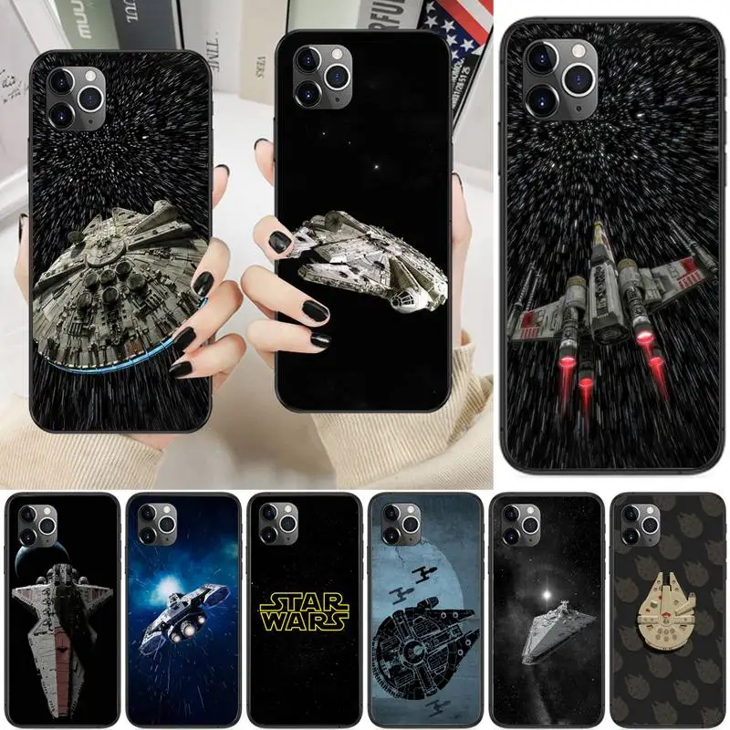 

Star Spaceship Wars Phone Case For iPhone 13 12 11 Pro Max 11 XR XS Max X 8 7 6 5 SE 2020 Fundas Cover