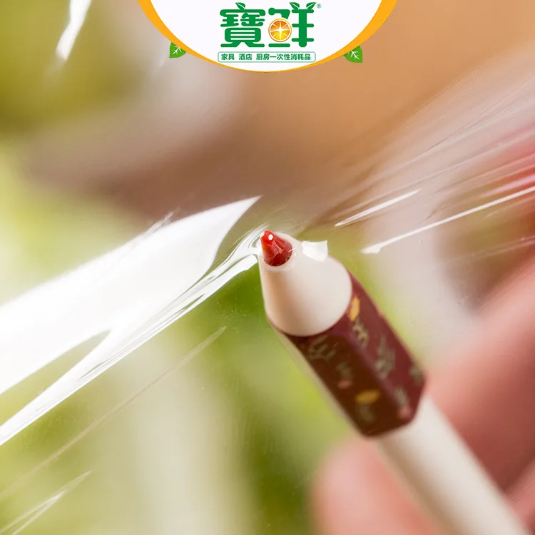 

bao xian PE Plastic Wrap 30cm * 90m Commercial Use Small Plastic Wrap Anti-fog Food Plastic Wrap
