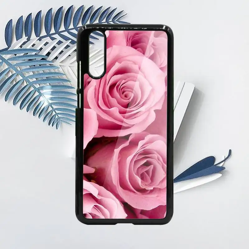 

rose pink flower Phone Case For Samsung galaxy S note 8 9 20 10 e lite2019 plus pro ultra Hard PC
