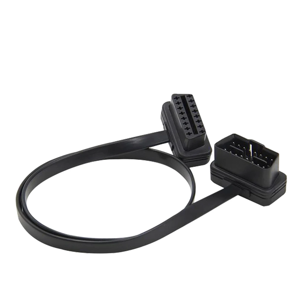 Новый Удлинительный шнур OBD2 OBDII 60 см 16Pin ELM327 штекер удлинитель OBD 2 автомобильный