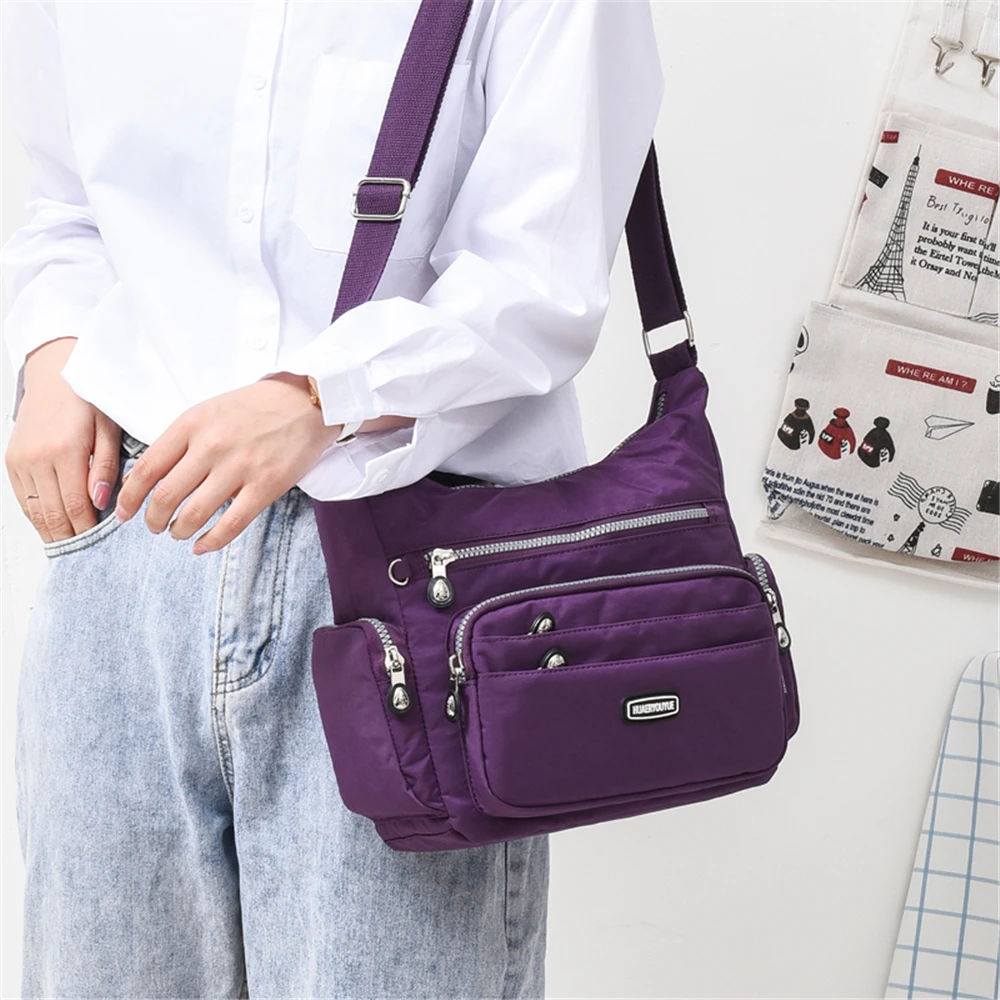 Bags For Women 2020 Femme Large Capacity Nylon Shoulder Bag Waterproof Elegant Daily Shopping Handbag Crossbody Messenger | Багаж и сумки