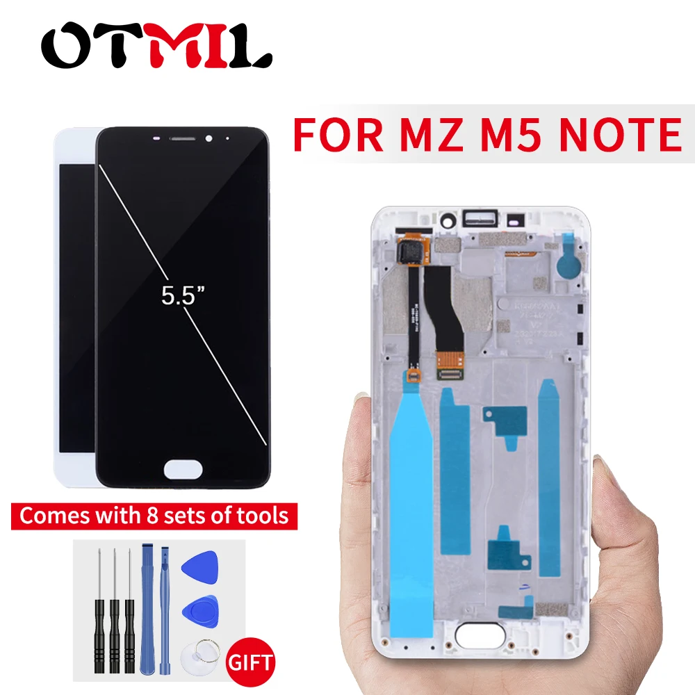 Абсолютно Новый протестированный 5 &quotдля MEIZU M5 NOTE сенсорный экран с рамкой для Meizu