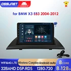 Автомобильный радиоприемник 8G 128G 2din Android 10 для BMW X3 E83 2004-2012 автомобильный стерео видеоплеер USB Wifi Carplay GPS Мультимедиа с ИИ-голосом