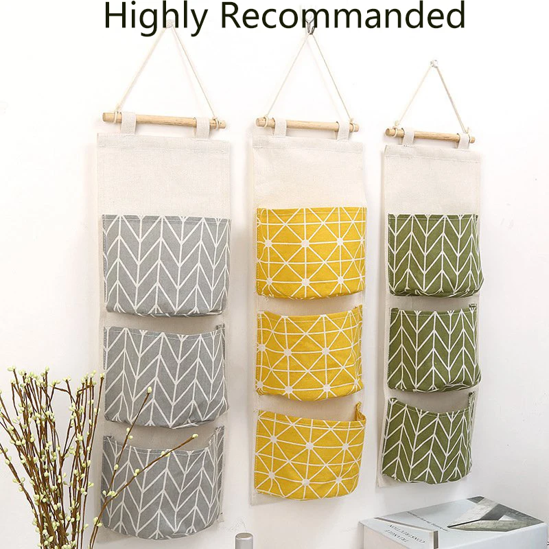 3 кармана настенная висячая сумка для хранения шкаф разное контейнер карман на