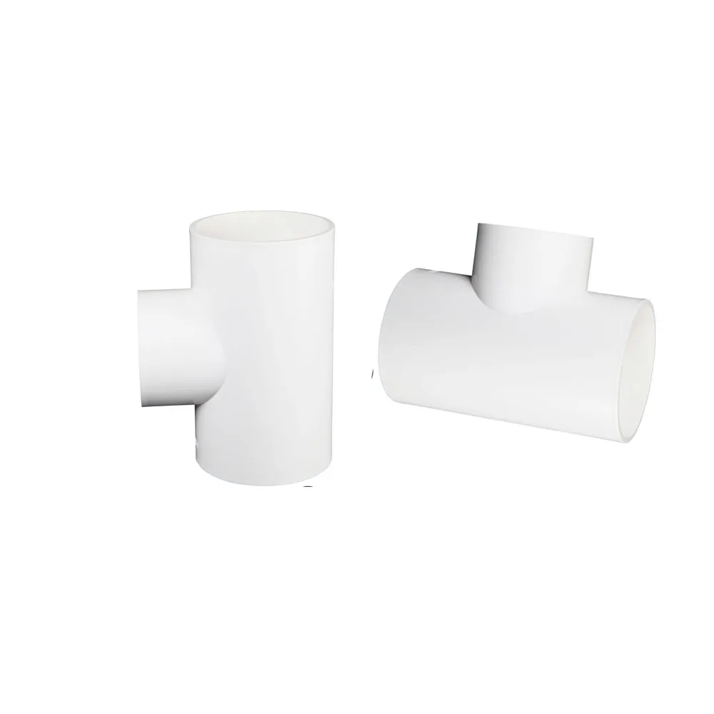 

pipe water fittings reducing tee socket connect sanitary white