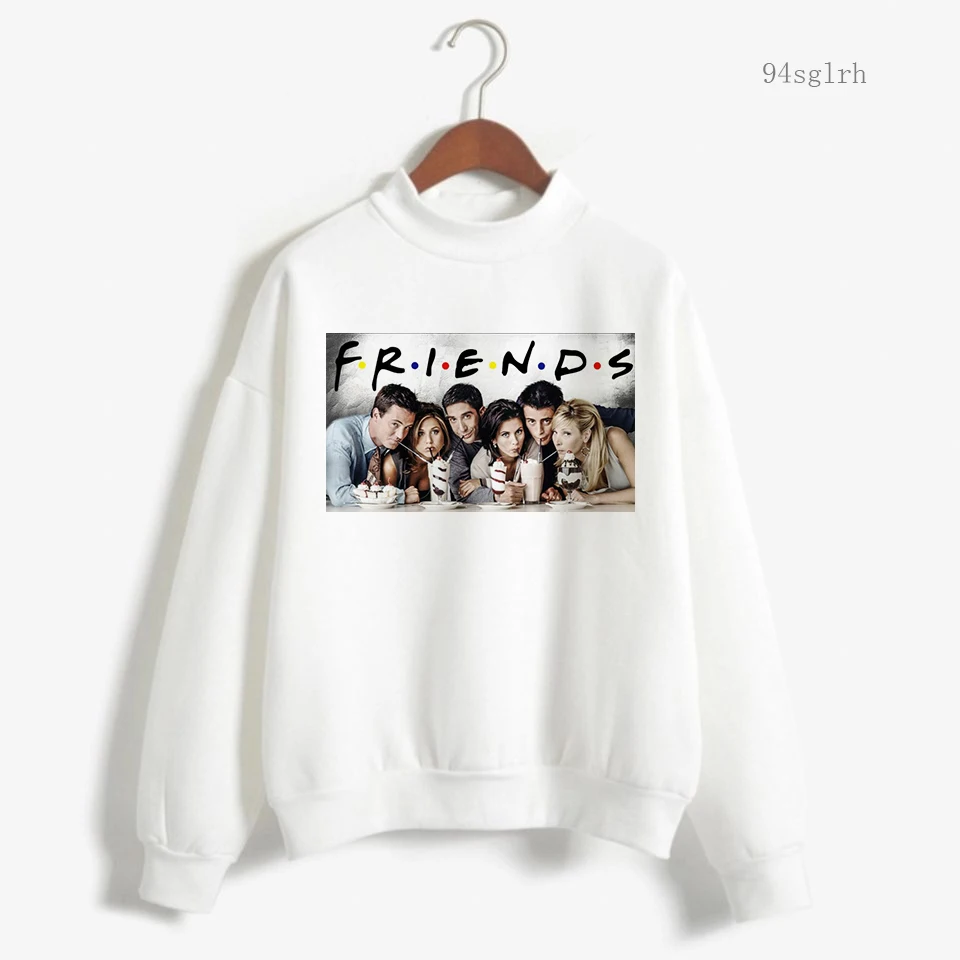 

Friends Tv Show Funny Cartoon Hoodie Tops Women Harajuku Casual Streetwear Long Sleeve Pullover Anime Graphic Ullzang Sweatshirt