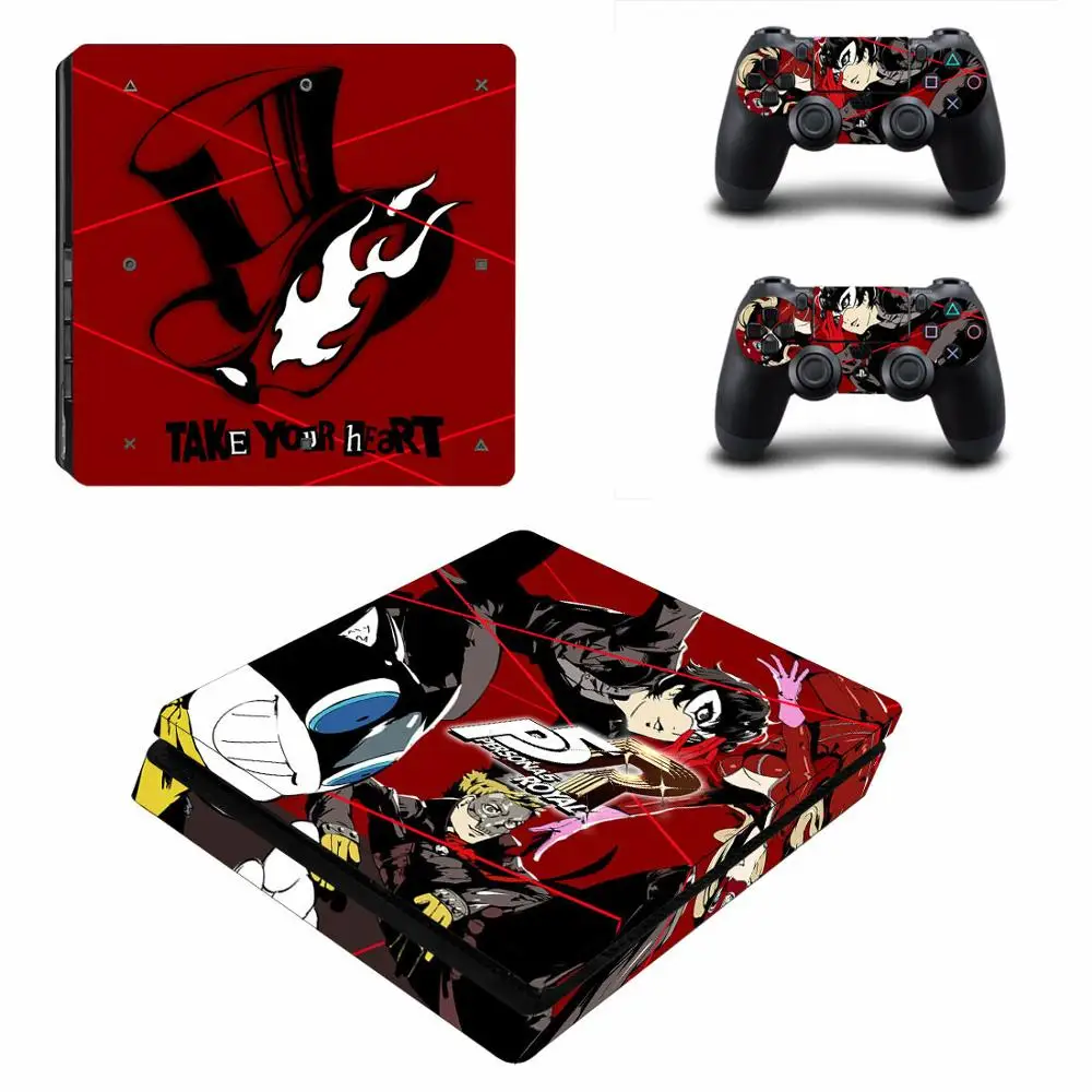 Persona 5 Royal P5 PS4 Slim Skin Sticker Decal for Sony PlayStation 4 Console and Controller Skins Stickers Vinyl | Электроника