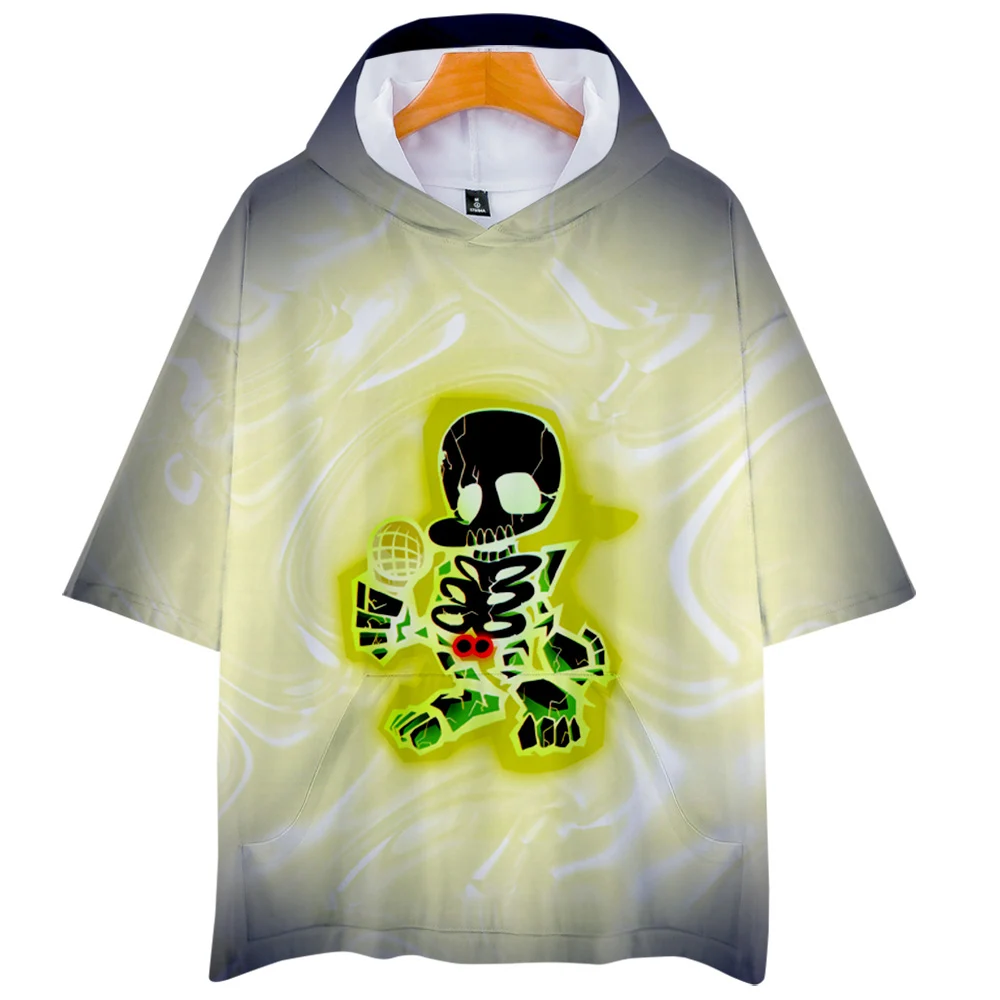 

Friday Night Funkin 3D Game Hooded T-shirts Women/Men Casual Cartoon Short Sleeve Tshirt Plus Size Streetwear Clothes
