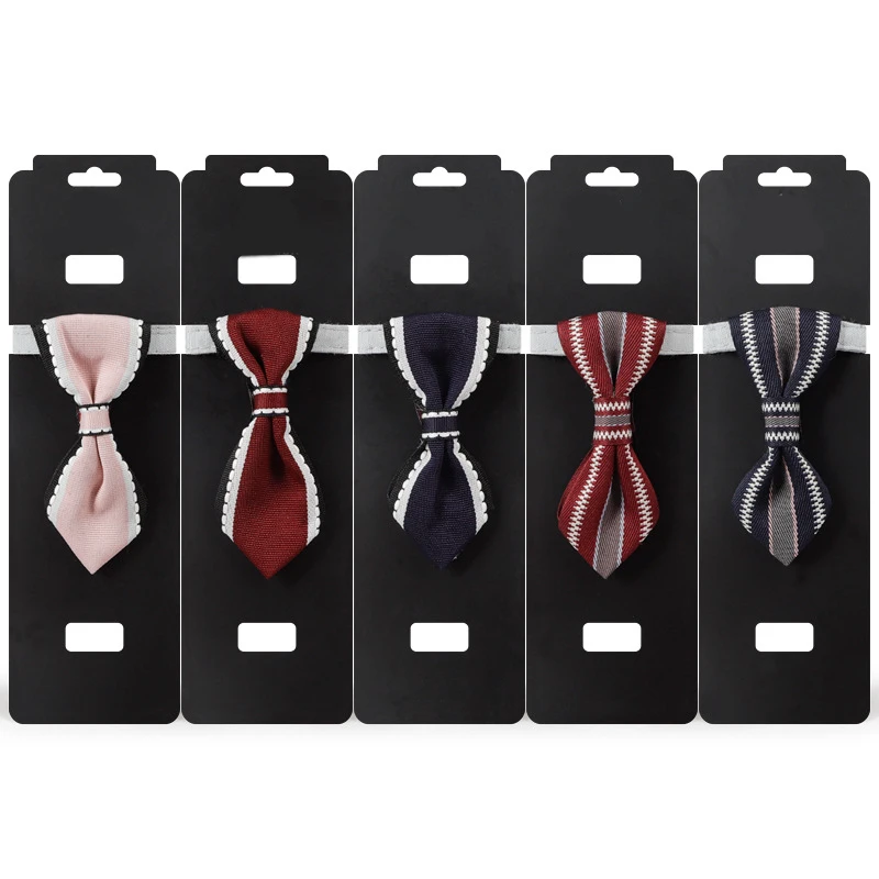 

Pet Dog Collar With Bell 1PC Cat Collar Cute Colorful Bow Pet Triangle Towel Accessories Fashion Gentleman Pet Necktie