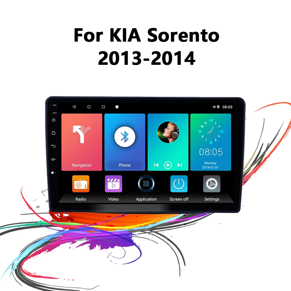 

Eastereggs For KIA Sorento 2013-2014 Car 9" 2.5D Android 8.1 Car multimedia GPS Player Radio Stereo Head Unit Navigation