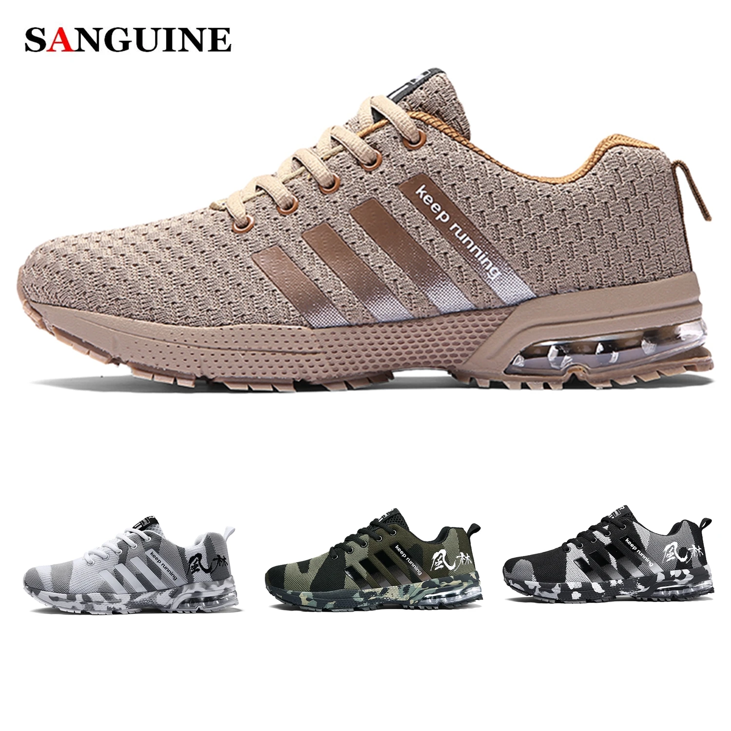 Мужская обувь Модные дышащие кроссовки Спортивная Повседневная Уличная