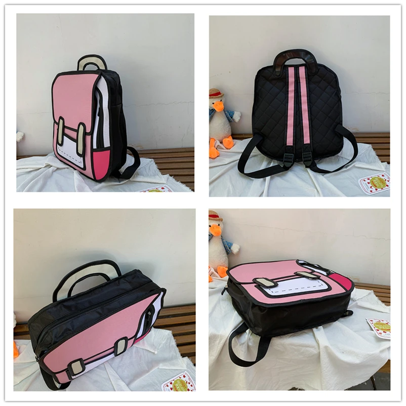 Новинка 2019 рюкзак с 3D прыжками для 2D рисования мультипликационным