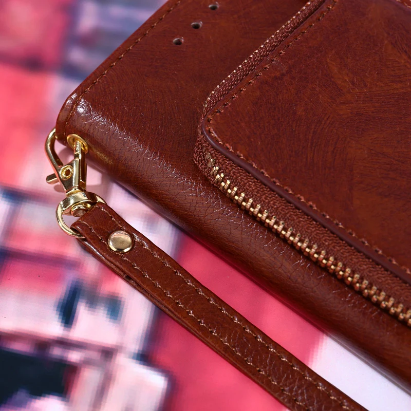 

Luxury PU Leather Flip Phone Case For Vivo iQOO Stand Wallet Cover For vivo Y81 Y81S Y93 Y93S Y17 Y3 Case Card Slot Fundas Coque