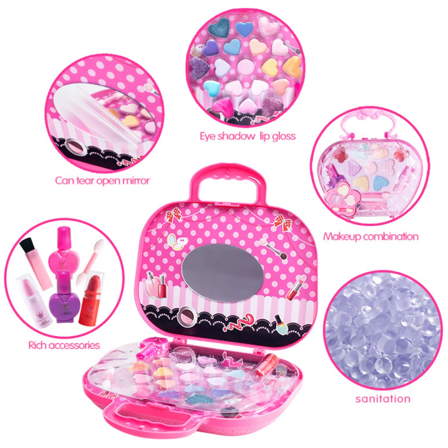 Дети макияж Игрушки для девочек моющиеся нетоксичные принцессы косметический