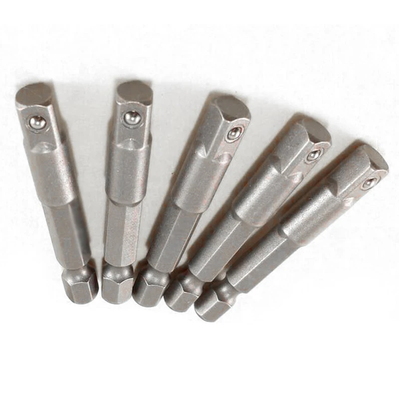 

5x 1/4 *2 Socket Adapter Hex Shank Kit For Impact Driver Bit Cordless Drills