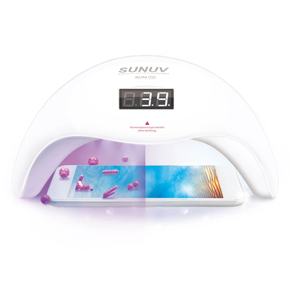 SUNUV SUN15 УФ светодиодный светильник для маникюрного аппарата стерилизатор и