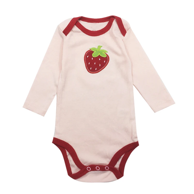 Детские боди с длинными рукавами 3 шт. одежда для мальчиков и девочек хлопковые