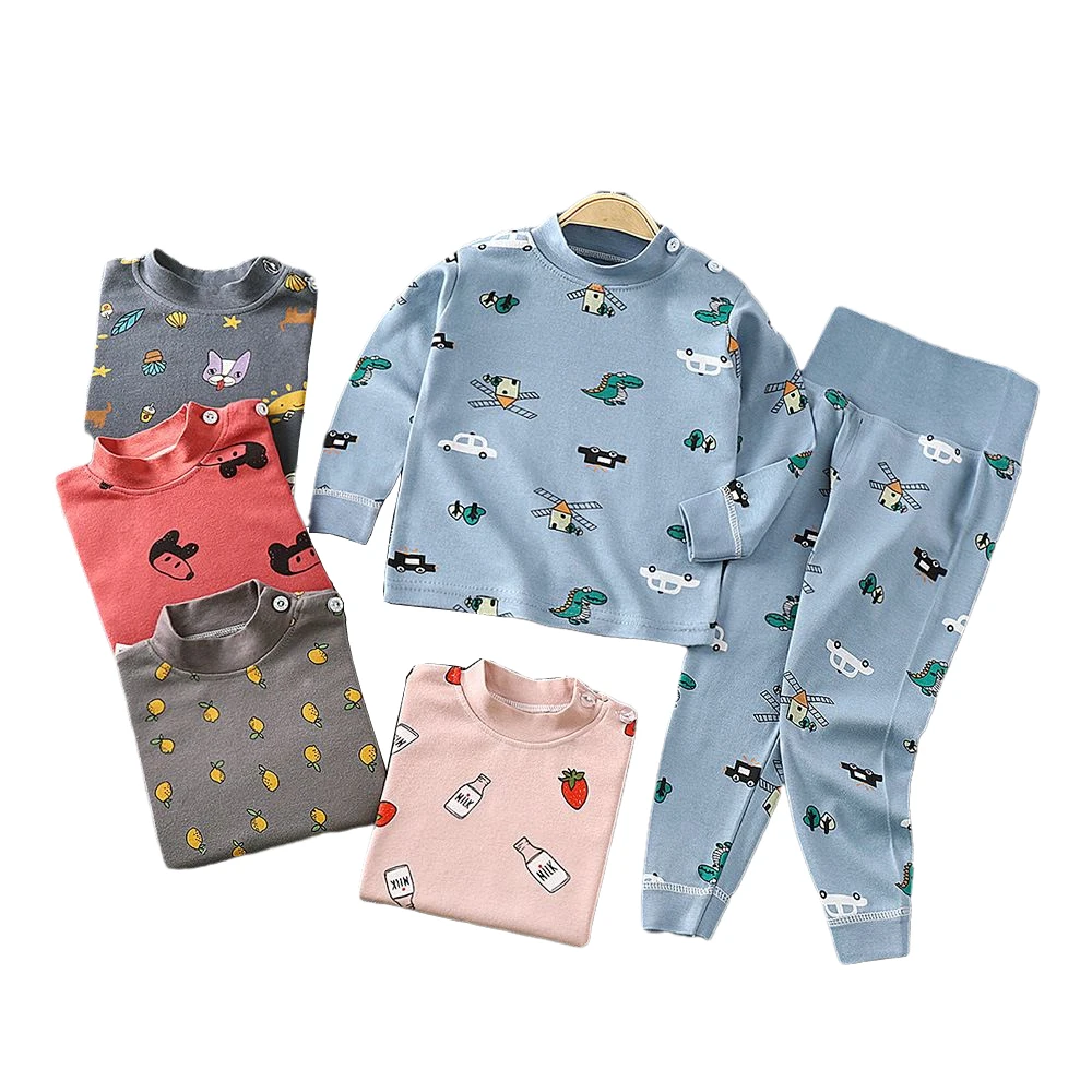 

New Kids Pajamas Sets Boys Girls Cartoon Nightwear Autumn Winter Full Sleeve Sleepwear Fashion Baby Pyjamas Children's Clothes