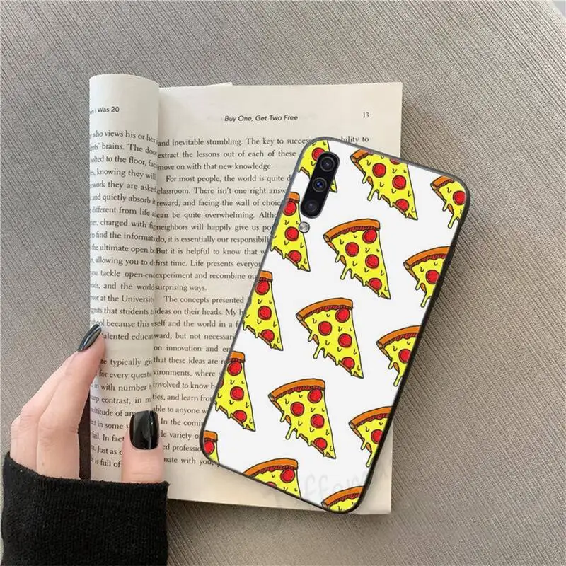 

Pizza funny cute delicious food Phone Case For Samsung galaxy S 9 10 20 A 10 21 30 31 40 50 51 71 s note 20 j 4 2018 plus