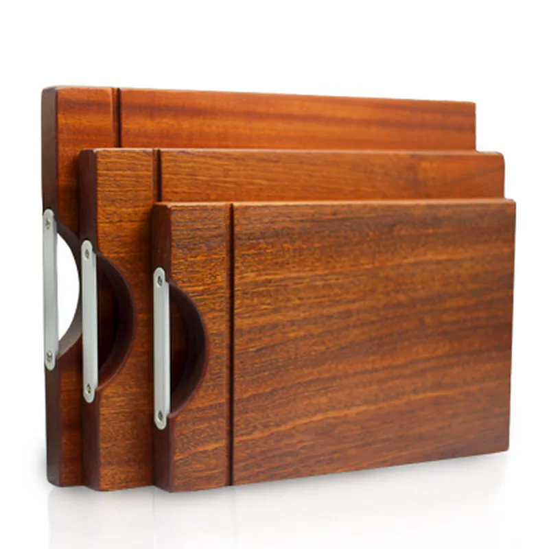 Деревянная разделочная доска высокого качества кухонная из черного дерева для