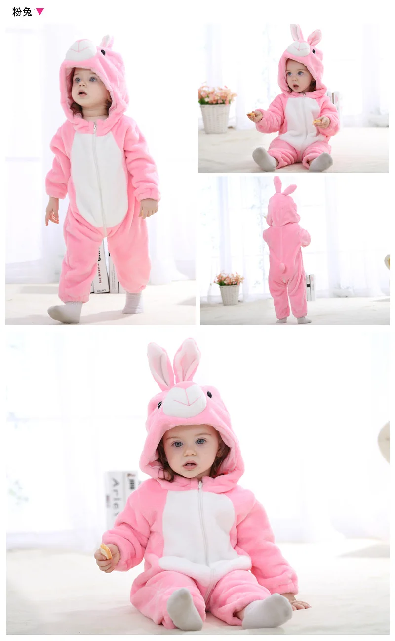 Детские комбинезоны для новорожденных; зимний комбинезон с капюшоном; милая мягкая фланелевая импортная Одежда для новорожденных; домашняя одежда