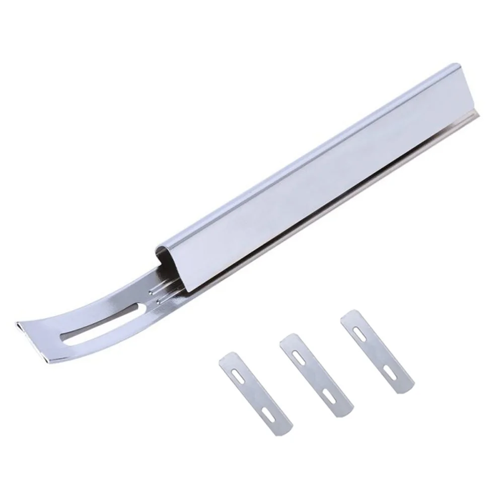 

Hand Tool Sewing Stitching Leather Skiver Safety Beveler with 3 Replacement Blades