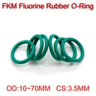 Уплотнительное кольцо с фтористой резиной, зеленое уплотнительное кольцо из фторкаучука с фторопластом 3,5 мм, уплотнительное кольцо, уплотнительное кольцо