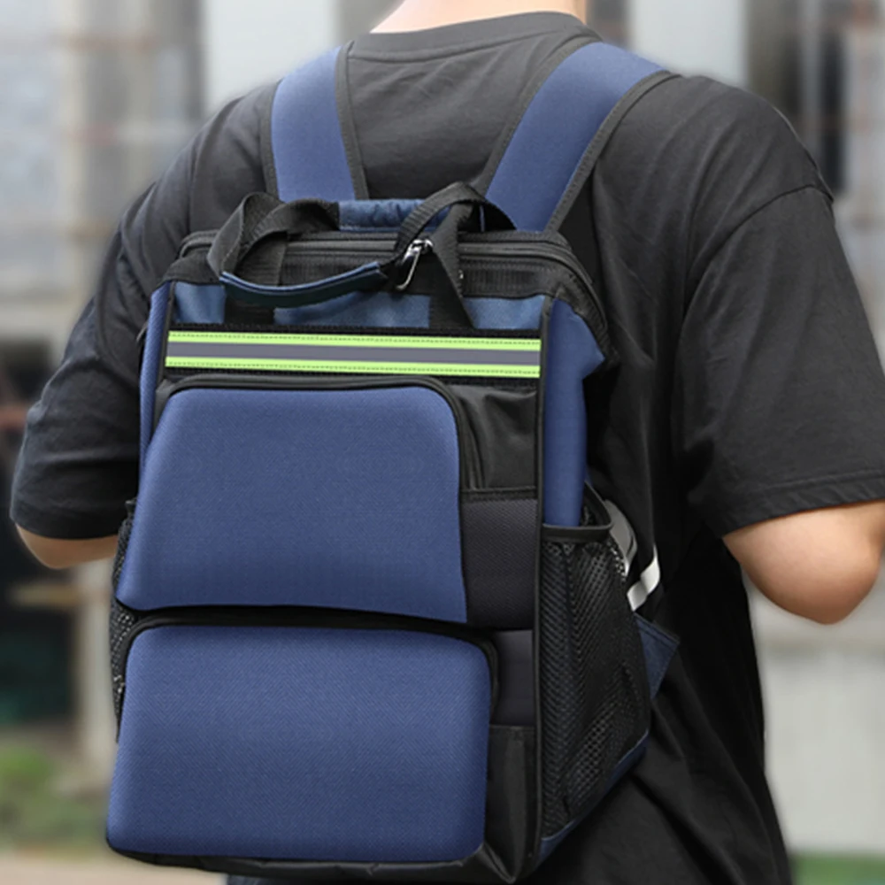 

Tool Backpack Multifunctional Man Bag Electrician Storage Organizer Elevator Repair Kit Large Capacity Travel Canvas Package