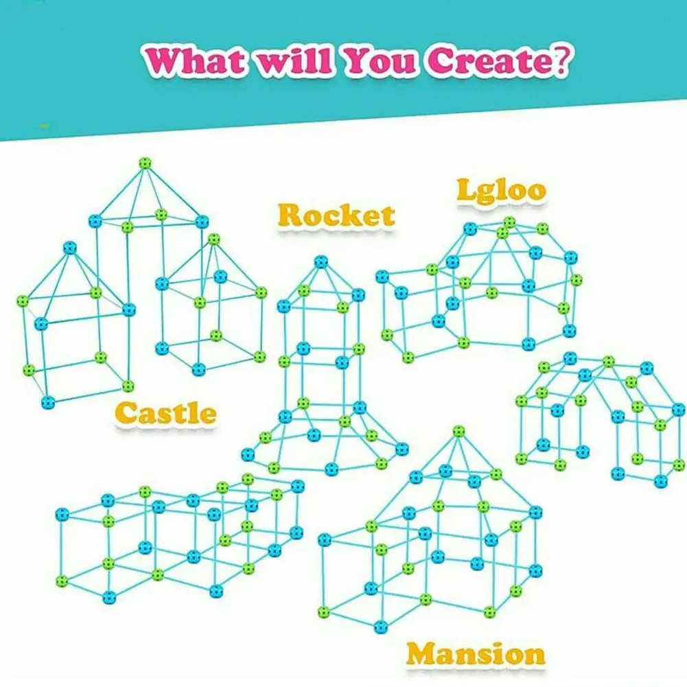 

DIY Building Fortress Building Kit Building Block Kit Toys Toy 3D For Boys Set Kids Girls And House Play D3S6