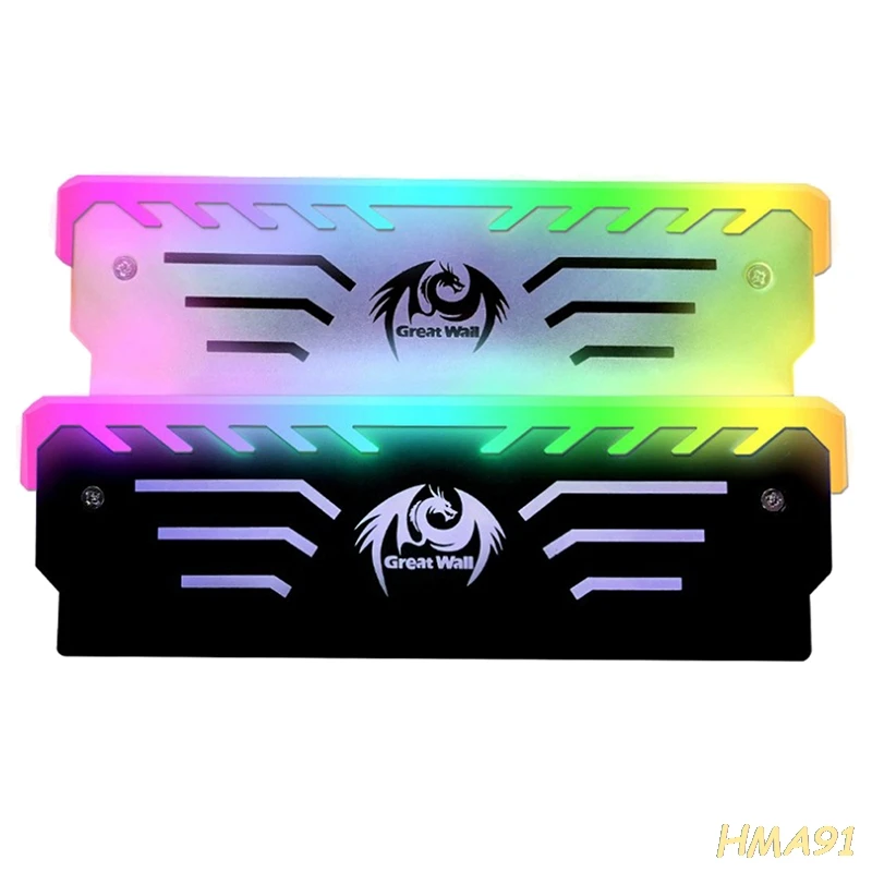 

PC Memory RAM Cooler Cooling Vest Heat Sink 256 RGB Light Aluminum Heatsink