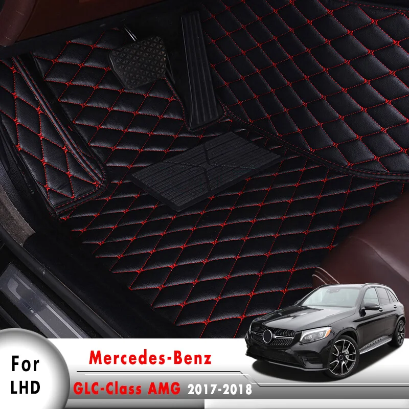 

Car Floor Mats For Mercedes-Benz GLC-Class AMG 2017 2018 Complete Set Liner All Weather Waterproof Customized Car Styling