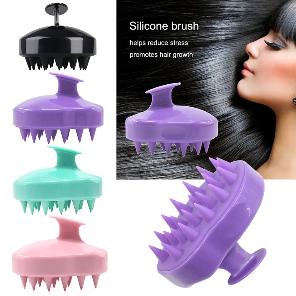 

Mini Portable Silicone Hair Scalp Massage Comb Magic Hair Brush Soft Silicone Comb Shampoo Brush Comb Head Massager Health Care
