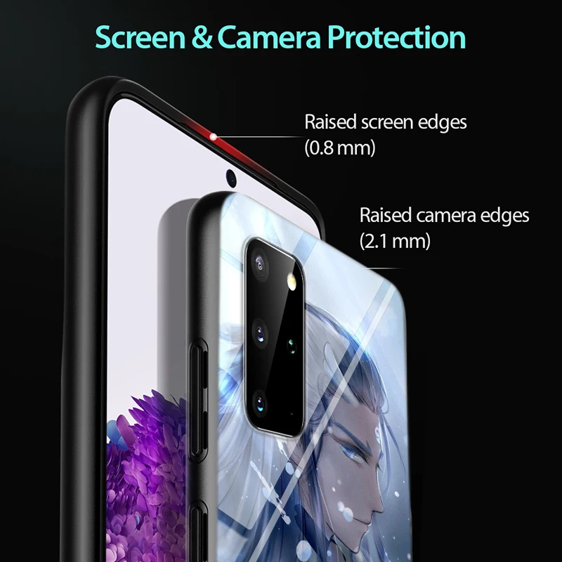 

Anime Ne Zha for Samsung S20 Ultra Plus A91 A81 A71 A51 UW A41 A42 A31 A21 A21S A11 5G Bright Black Phone Case