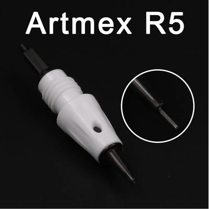 10 шт 1/3/5/7 Pin Сменные иглы картриджи для Artmex V8 V6 V3 микро лезвия тату бровей
