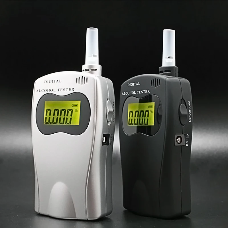 Профессиональный Алкотестер с 5 мундштуками ЖК экраном цифровой детектор