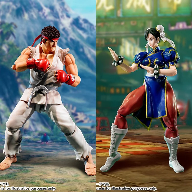 SHF NECA уличная Дуэль классический солдат KEN Guile Gouki chunli Мужская экшн-фигурка модель |