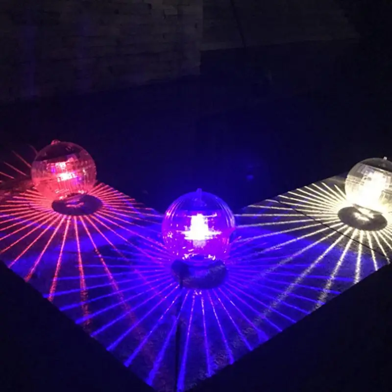 

4Pcs Outdoor Solar Powered Ball Shape Lamp Waterproof Floating Lamp Landscape Lights Pool Decoration (Colorful Flashing)