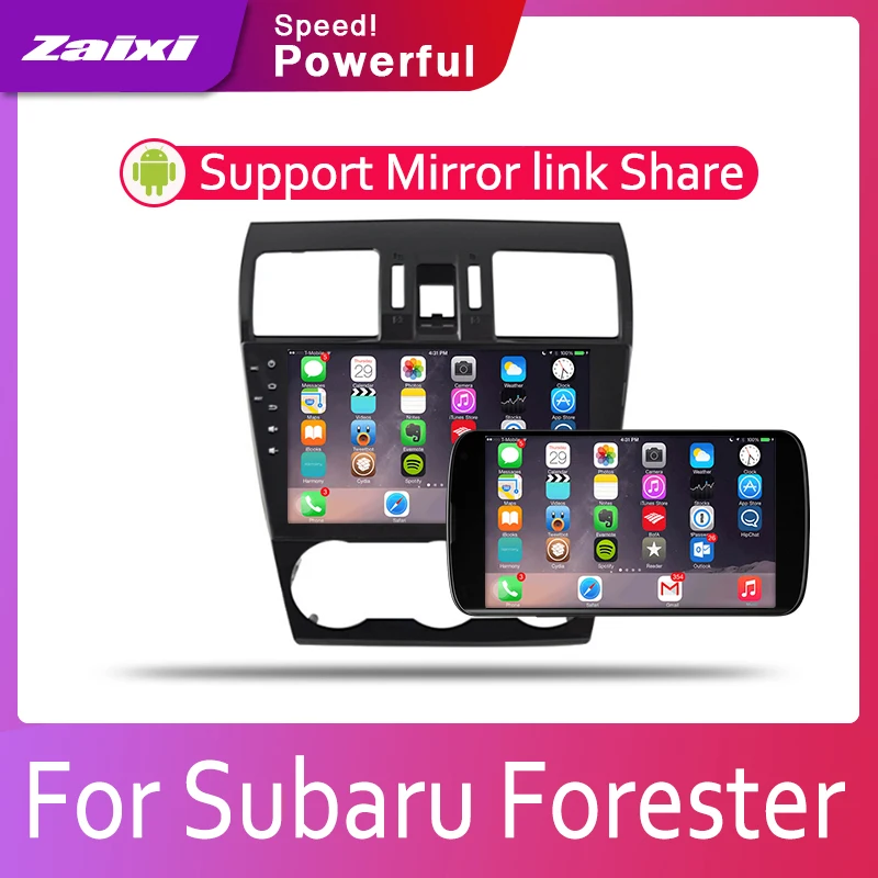 ZaiXi 2din Car multimedia Android Autoradio Radio GPS player For Subaru Forester XV 2015~2018 Bluetooth WiFi Mirror link | Автомобили и