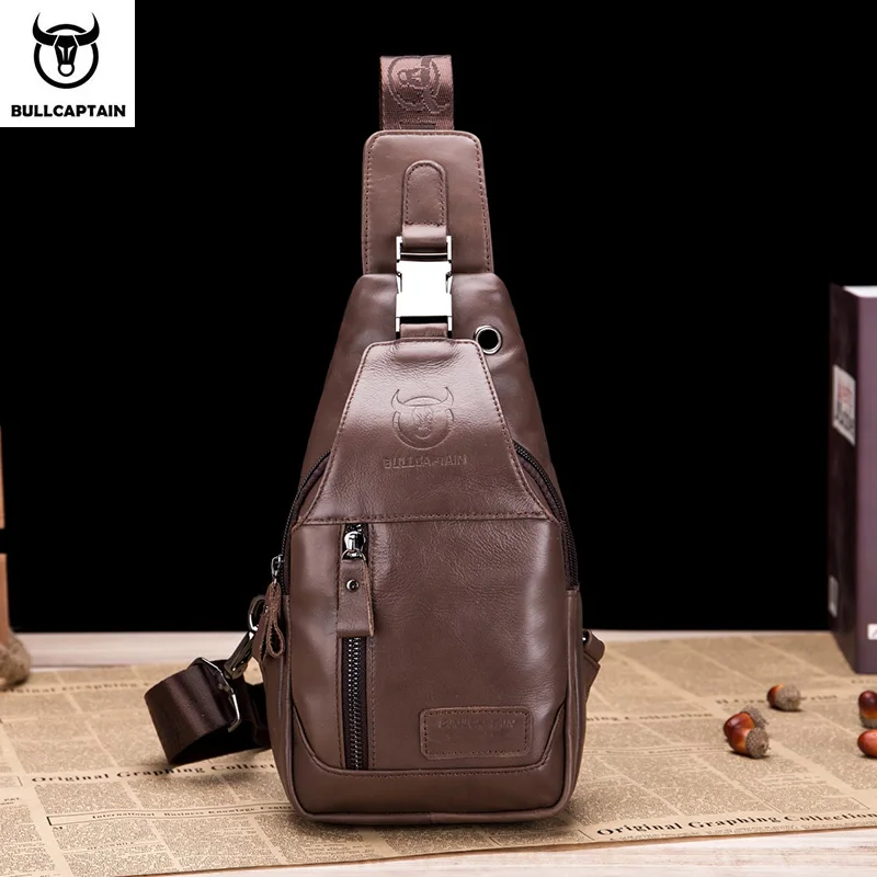 Многофункциональная мужская сумка через плечо BULLCAPTAIN короткий дорожный