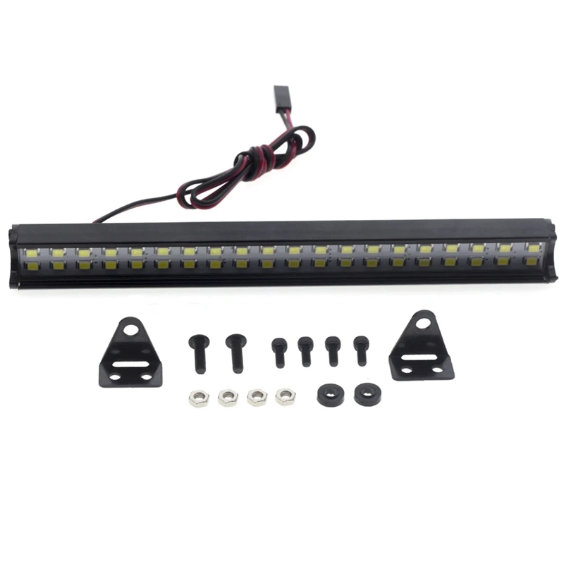 

For 1/10 RC Crawler Car Axial SCX10 90046 Traxxas TRX-4 TAMIYA CC01 D90 Redcat RC Car Bright Light Bar Roof Lamp 149mm