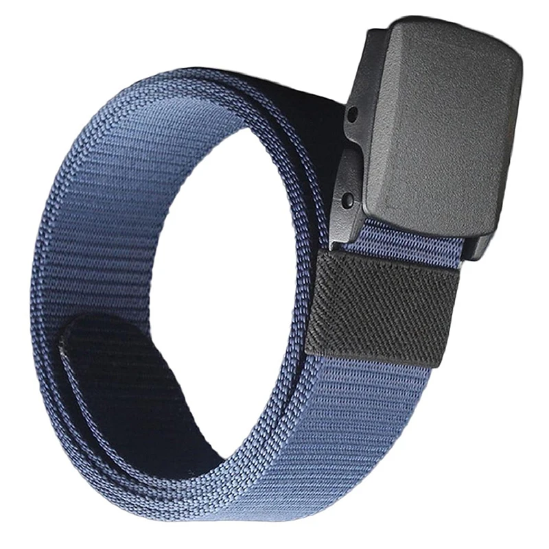 

Men's nylon belt Hypoallergenic outdoor leisure belt Automatic buckle Belt Wild Men Hypoallergenic Metal Canvas Belt Free Plasti