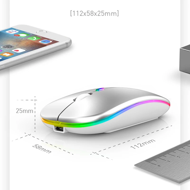

1600 DPI USB Optical Wireless Computer Mouse 2.4G Receiver Super Slim Mice Three Mode Mouse For PC Laptop Bluetooth-compatible
