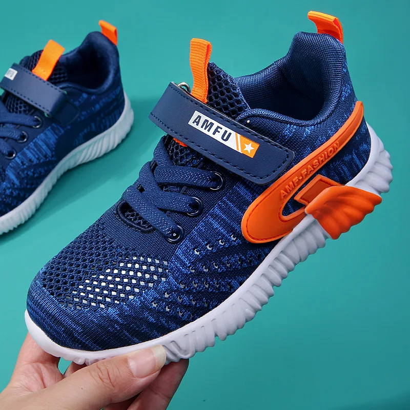 

New Boys Sneakers Kids Shoes Girls Casual Shoes Fashion Mesh Breathable Light Children Sneakers School Running Shoes Non-slip